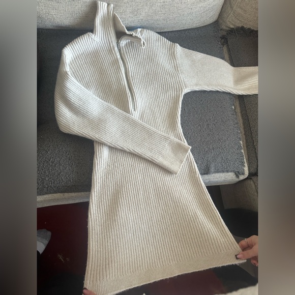 H&M Sweaters - H&M Cream Ribbed dress